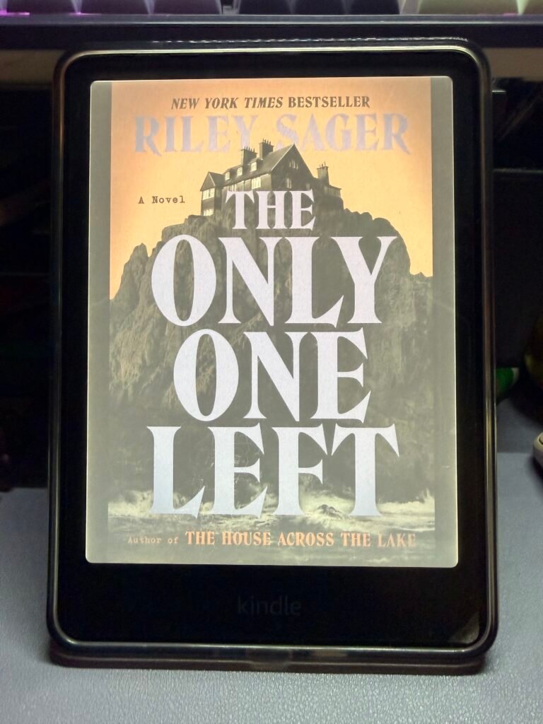 Riley Sager: The Only One Left picture on a kindle colorsoft